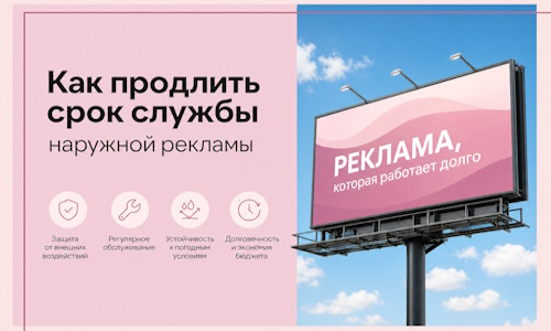 Как продлить срок службы наружной рекламы в Химках