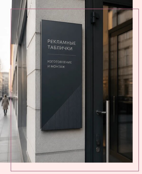Рекламные таблички в Химках по цене от 4665 р. | Аванза-Хмк
