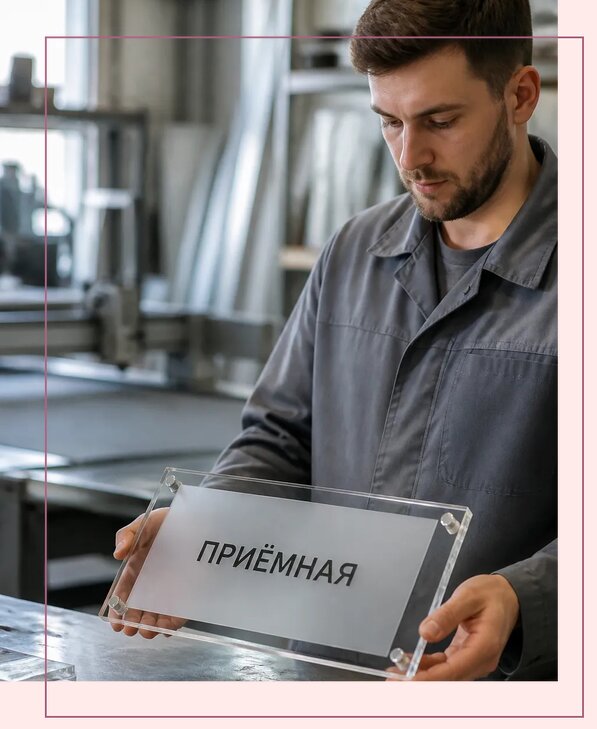 Таблички из оргстекла на заказ в Химках от 4043 р. | Аванза-Хмк
