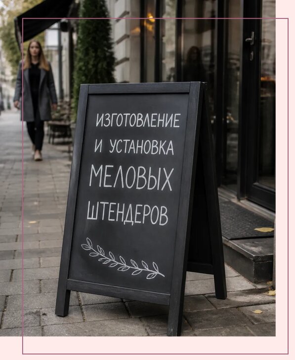 Меловые штендеры в Химках по цене от 6739 р. | Аванза-Хмк